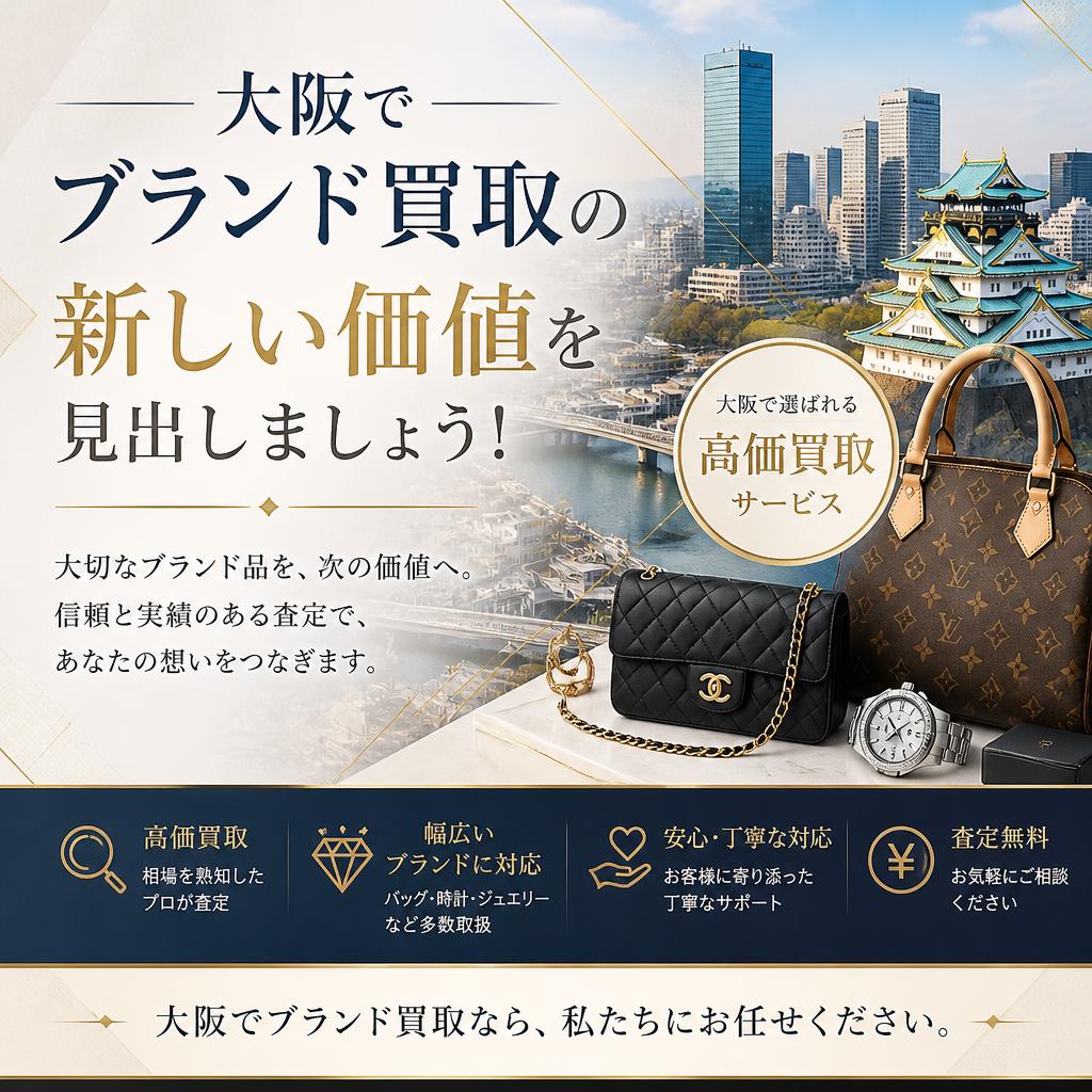 大阪でブランド買取の新しい価値を見出しましょう！