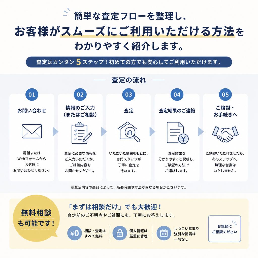 査定フローのご案内