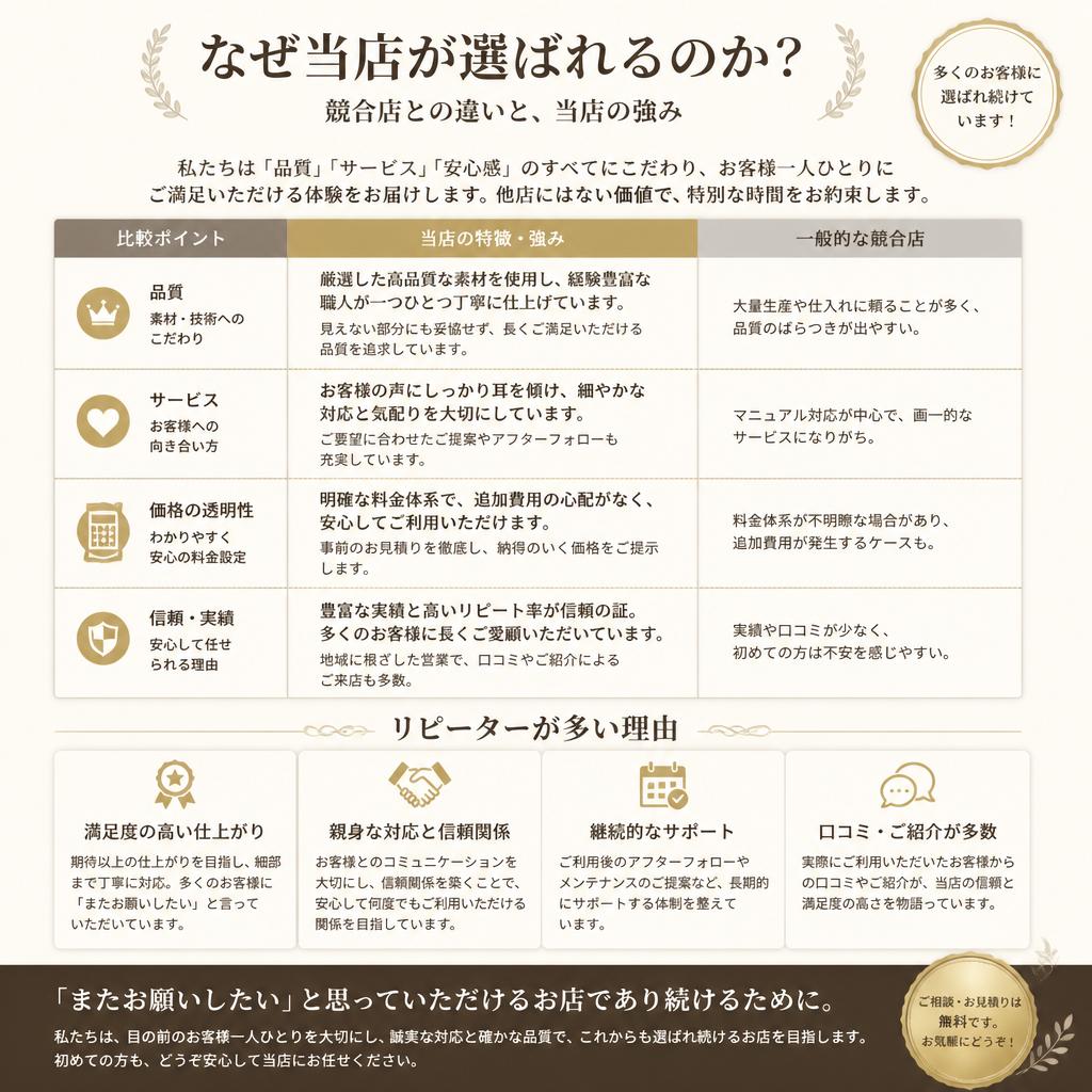4. 他店との違い