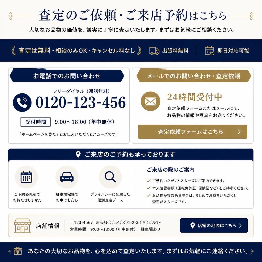 7. お問い合わせ・来店案内