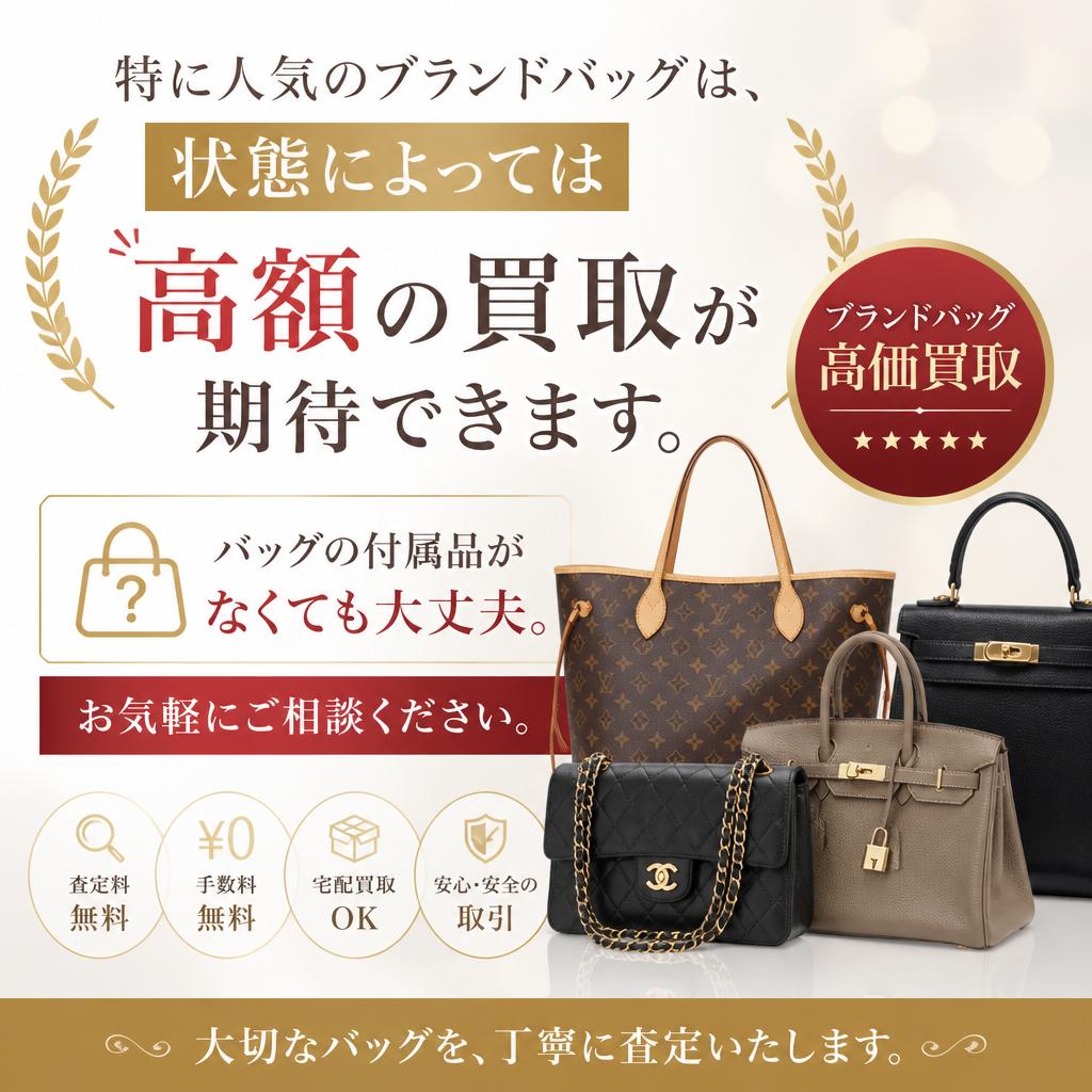 2. ブランドバッグの買取もお任せ！