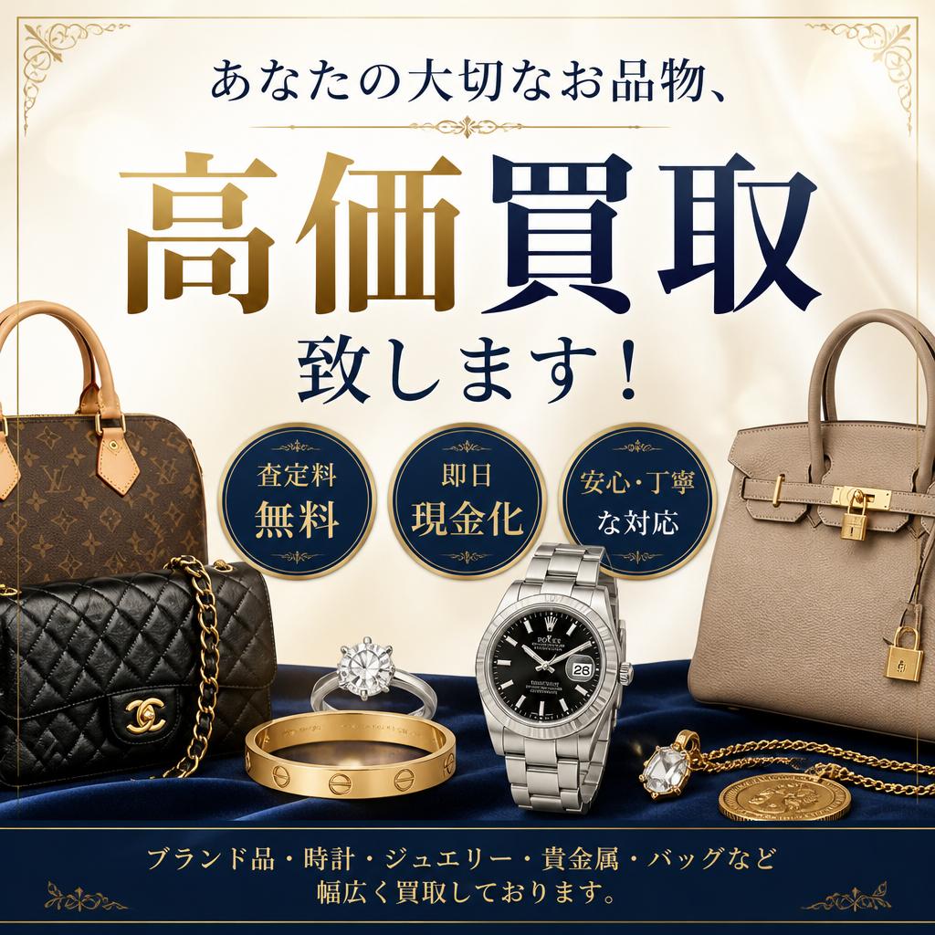 あなたの大切なお品物、高価買取致します！