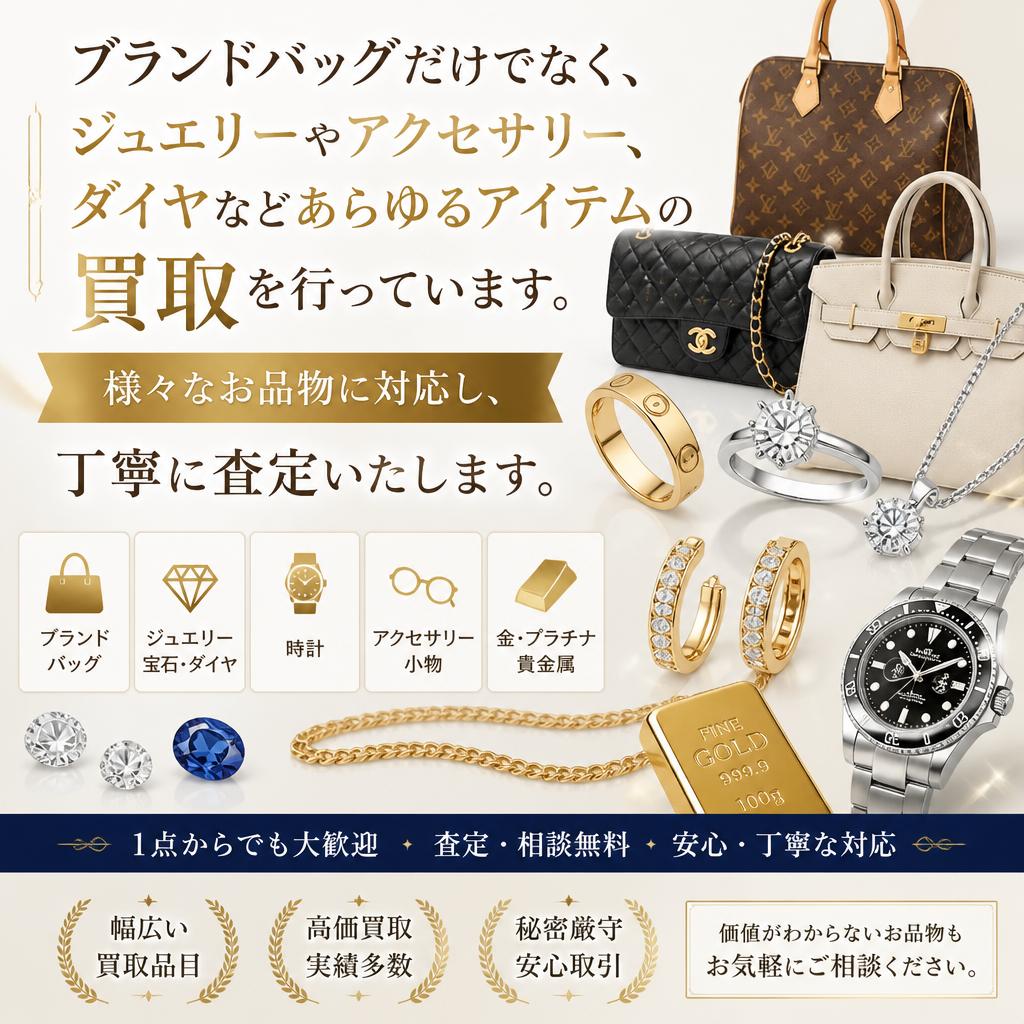 多様なアイテムに対応