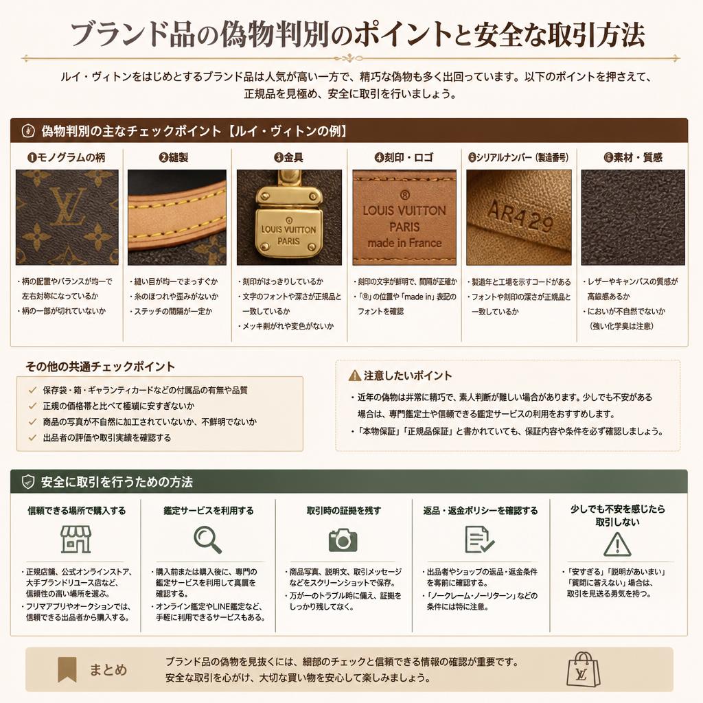 ルイ・ヴィトンの偽物判別法