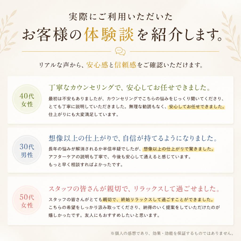 お客様の声