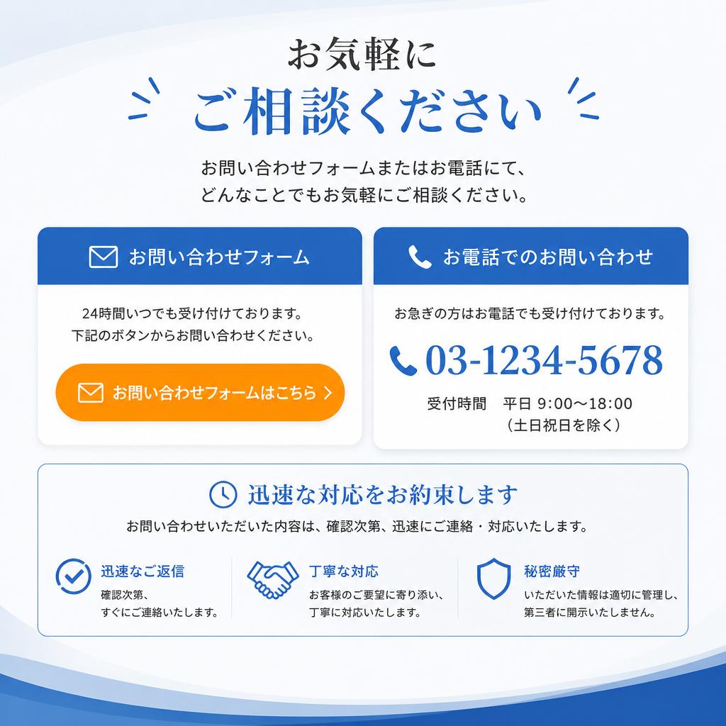 7. お問い合わせとご予約