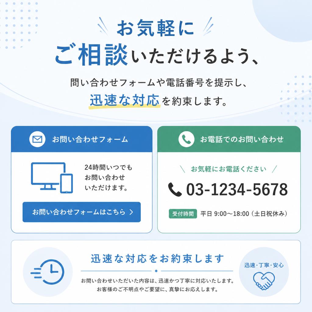 7. お問い合わせとご予約