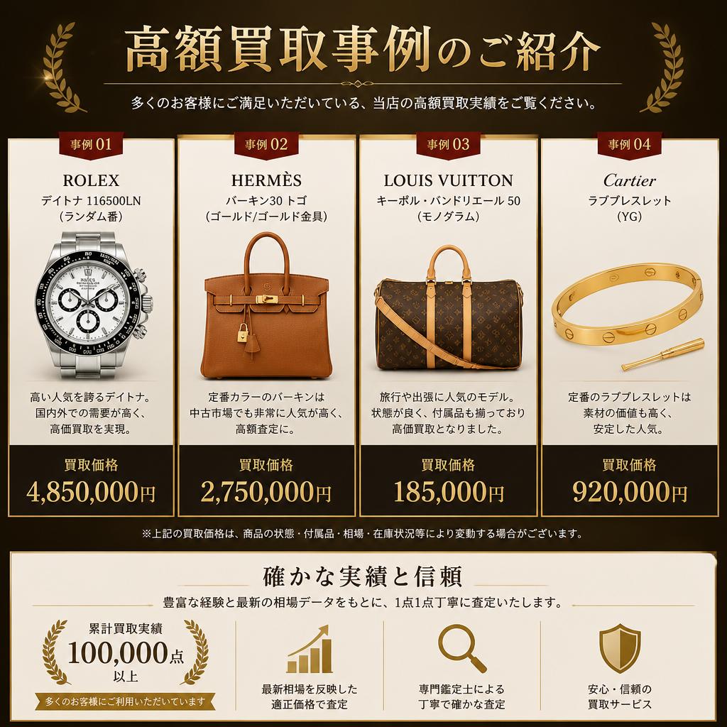 高額買取の実績