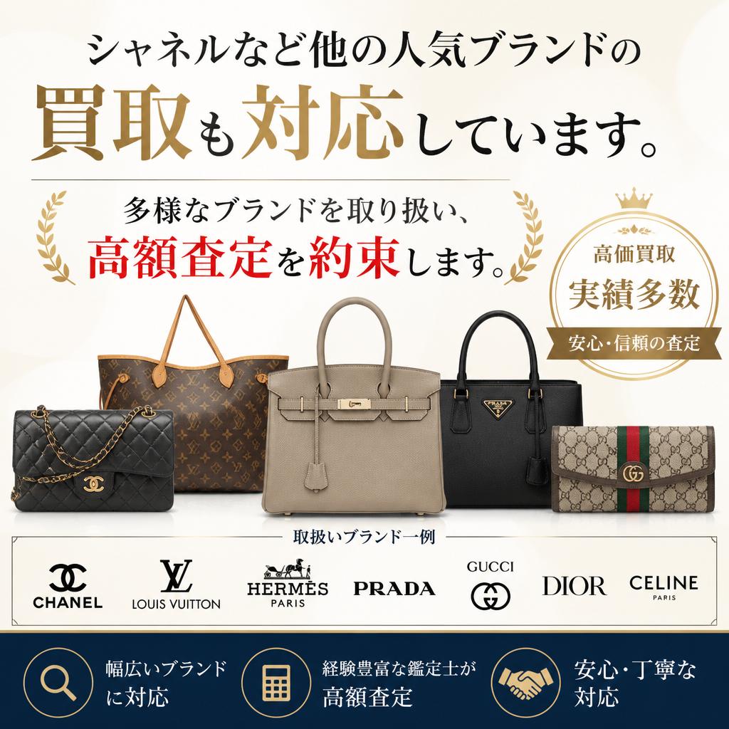 4. 人気ブランドの買取