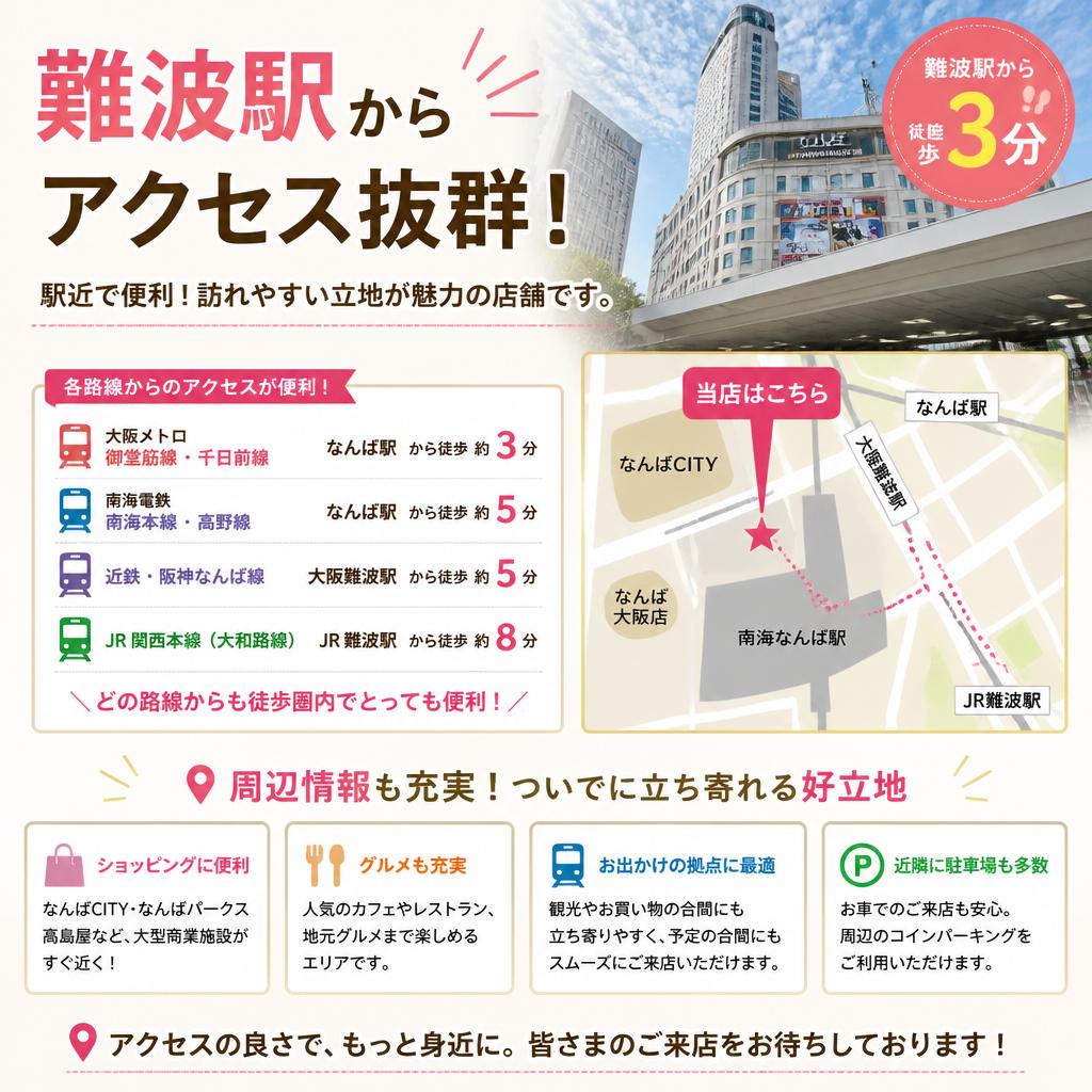 お持ち込みやすい立地