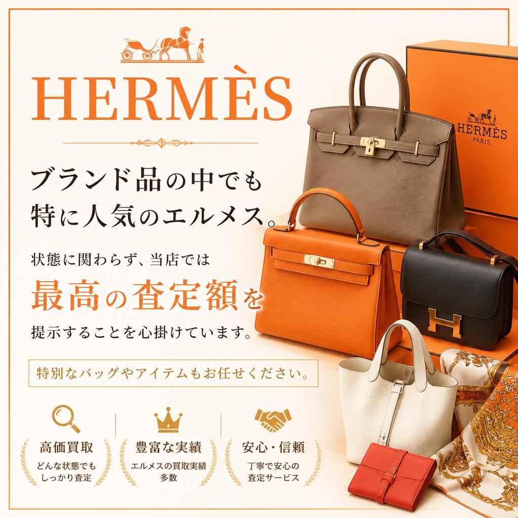 エルメス買取の高価査定