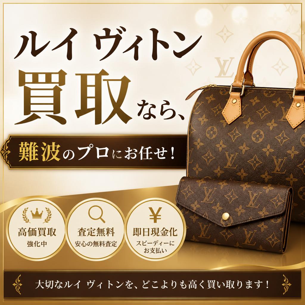 ルイ ヴィトン買取なら、難波のプロにお任せ！