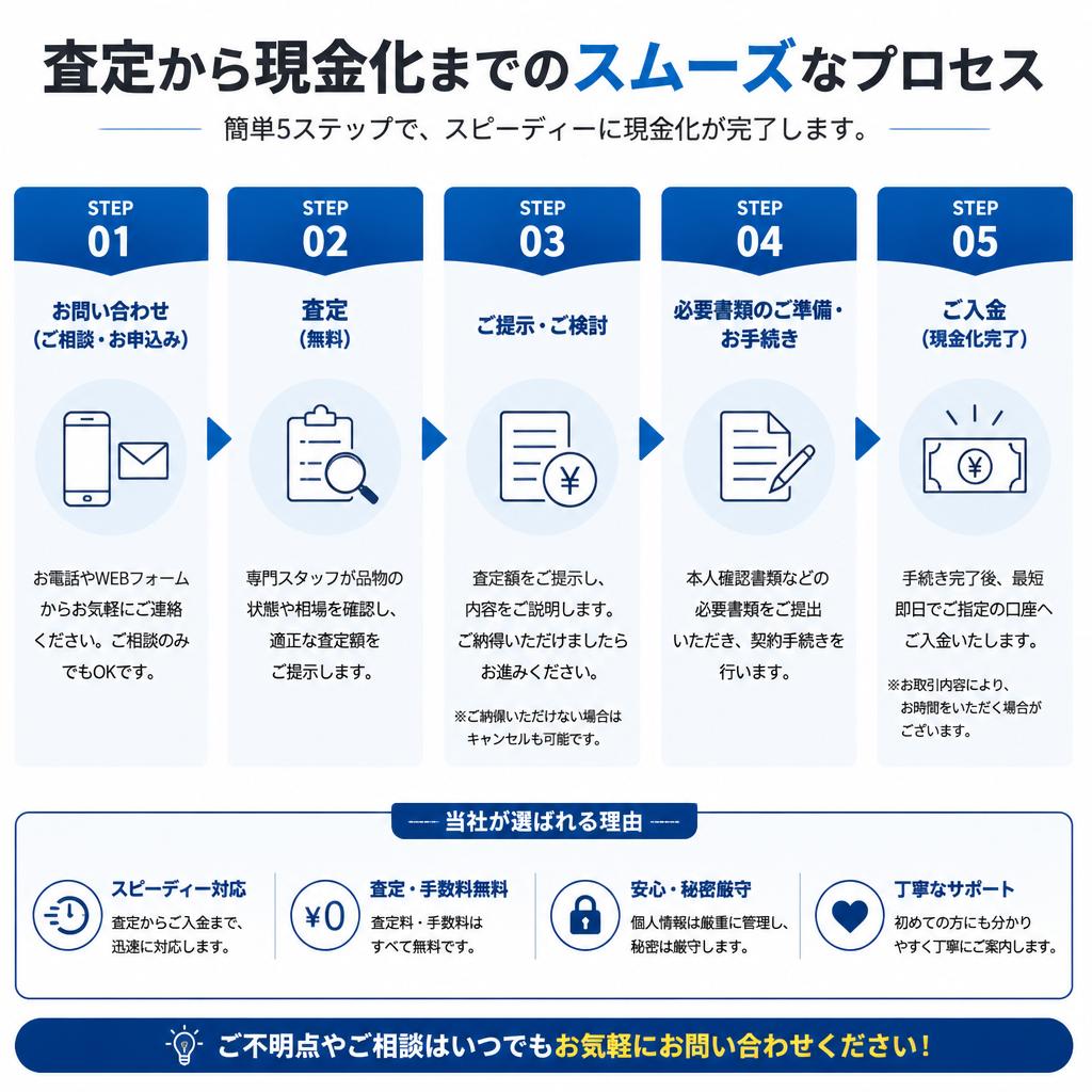 2. お酒買取の流れ
