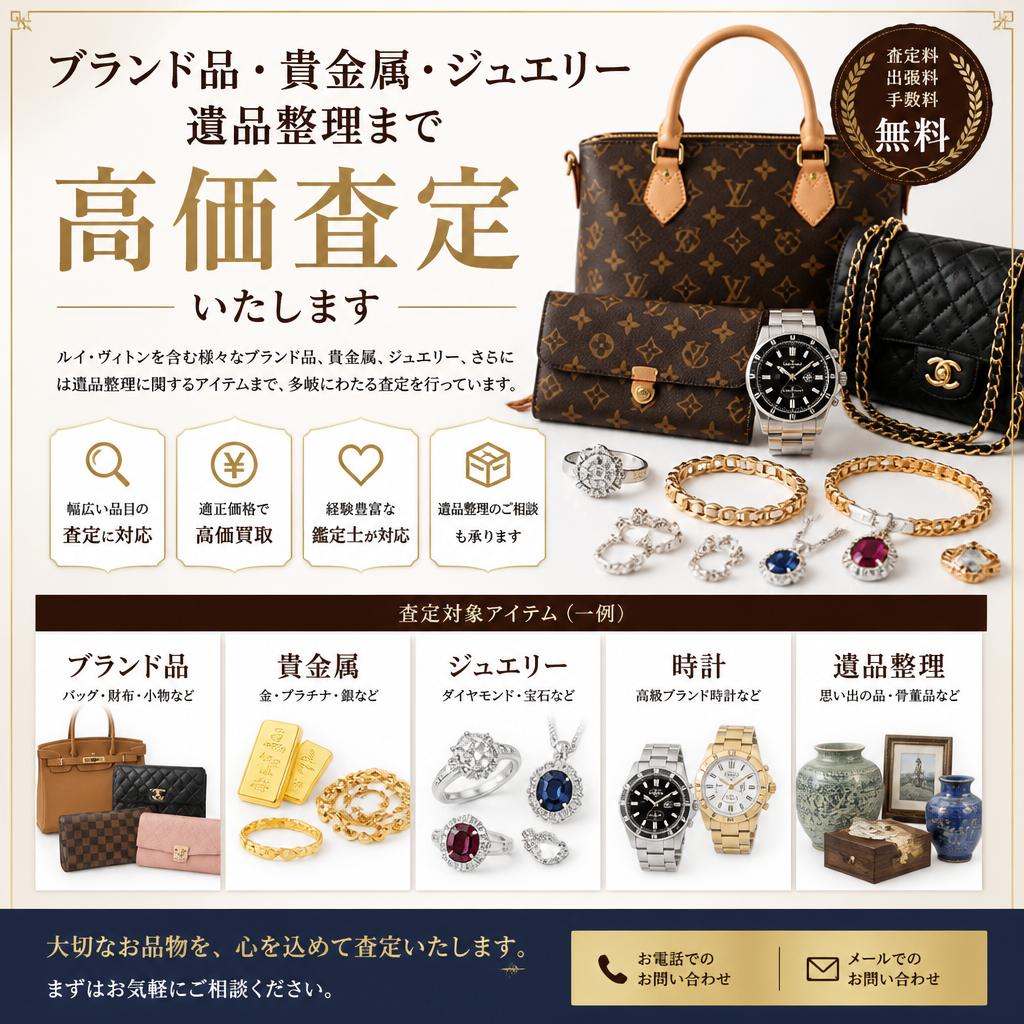 幅広い買取品目