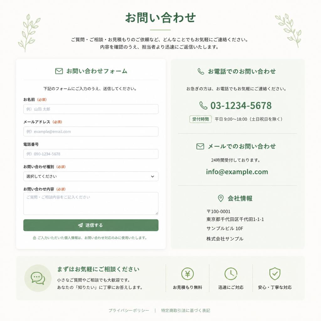今すぐ問い合わせ！