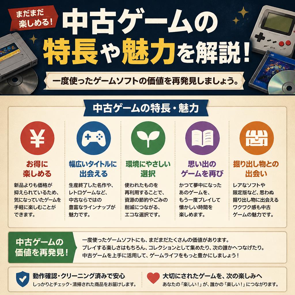 2. 中古ゲームソフトの魅力