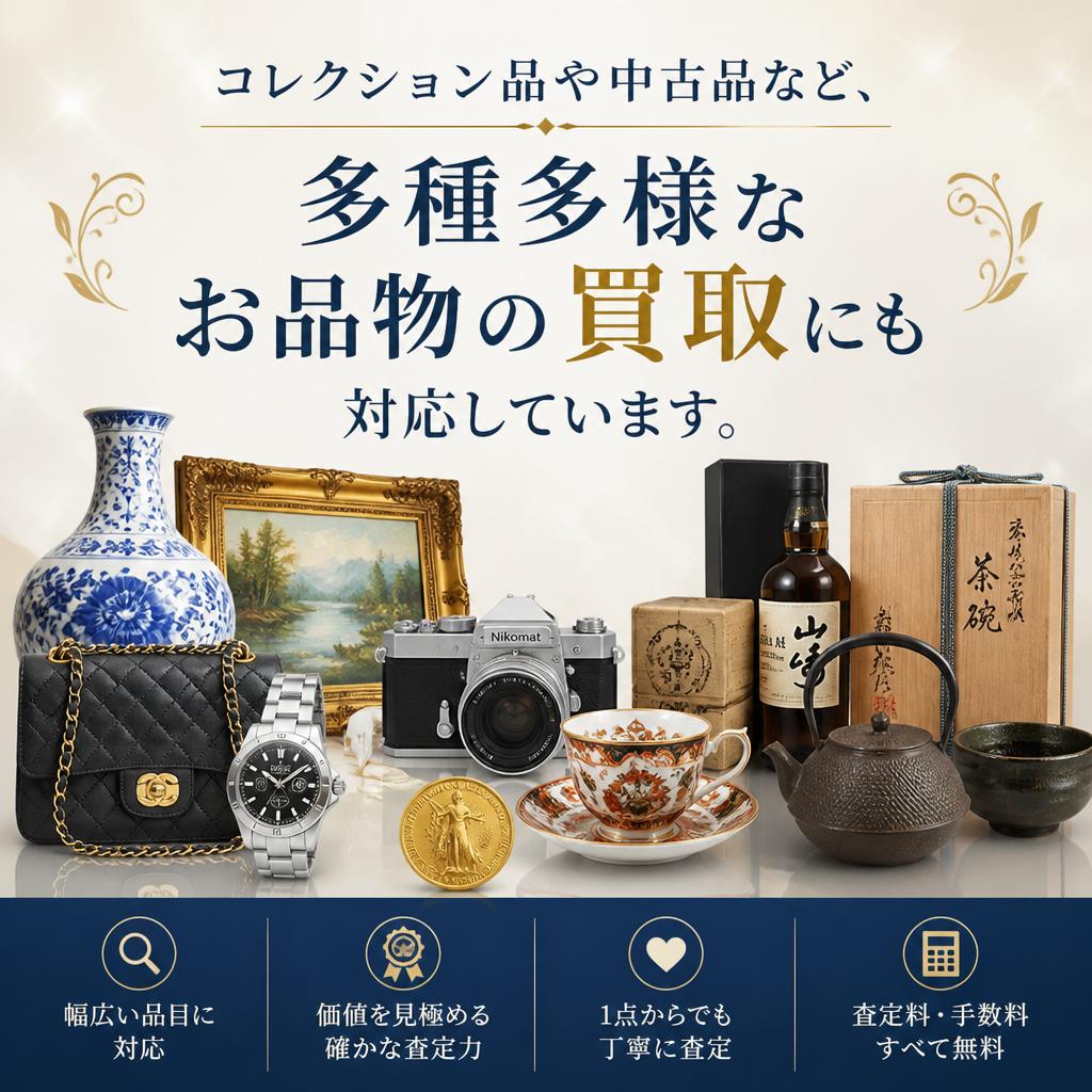 お酒・時計以外の多彩なアイテム