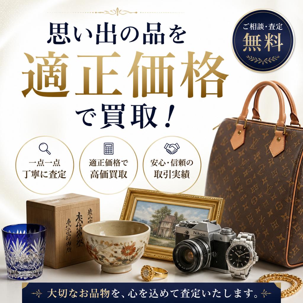 思い出の品を適正価格で買取！