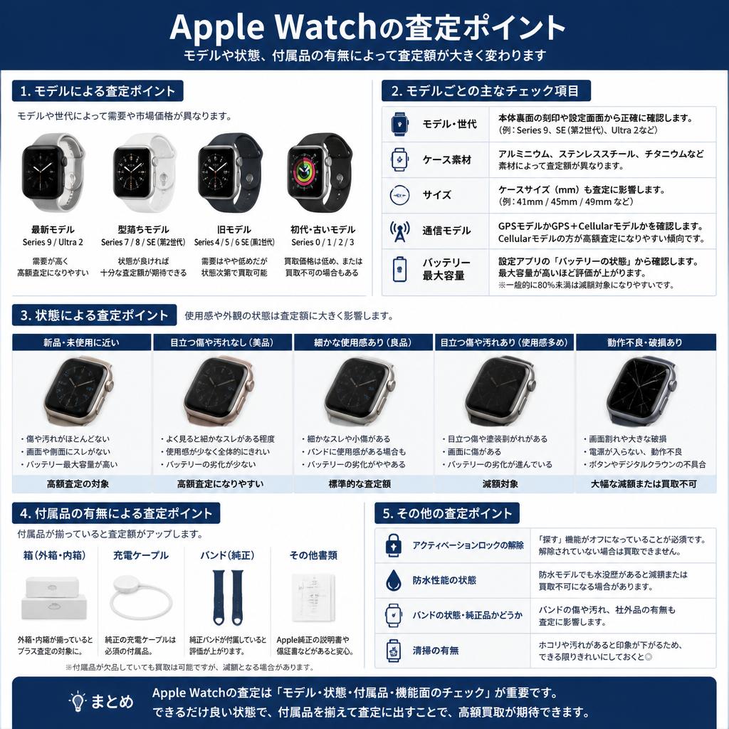 Apple Watchの査定ポイント