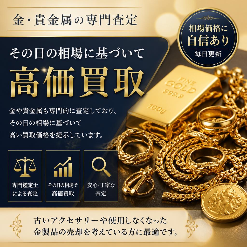 貴金属・金の買取