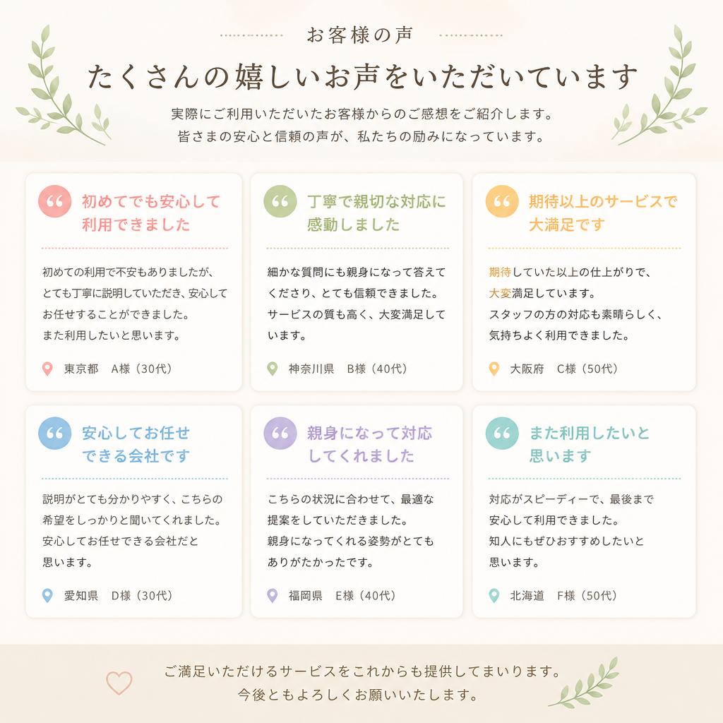 お客様の声