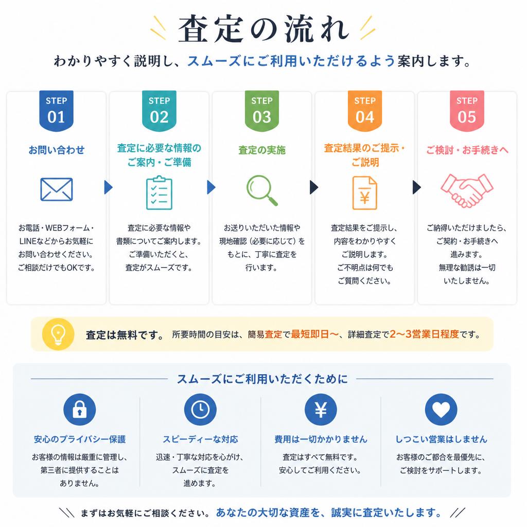 スムーズな査定の流れ