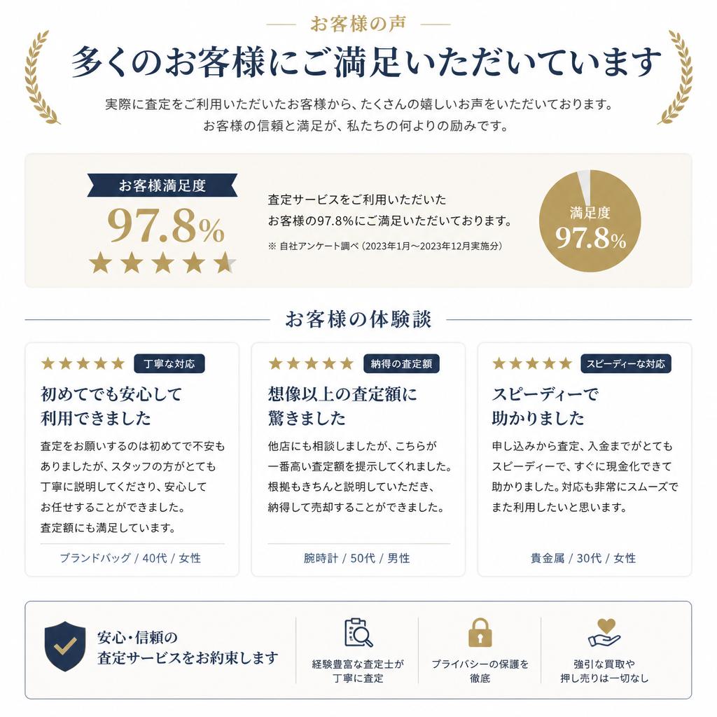 実際のお客様の声