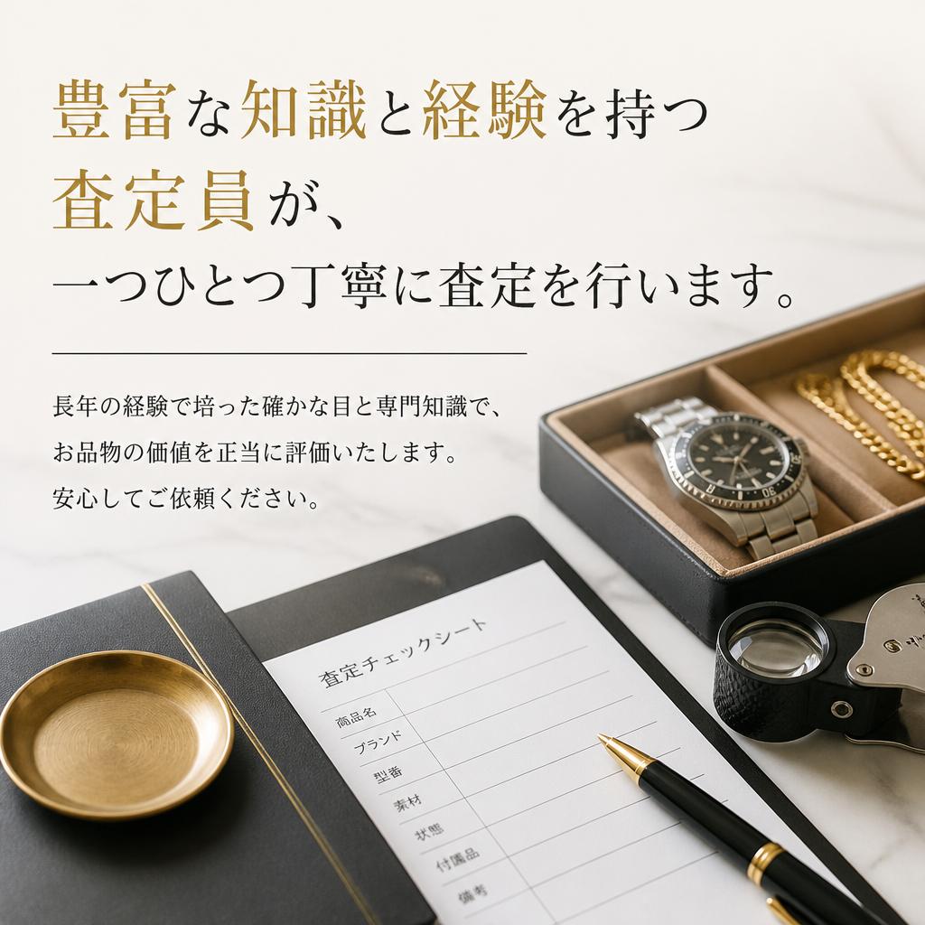 専門の査定員が対応