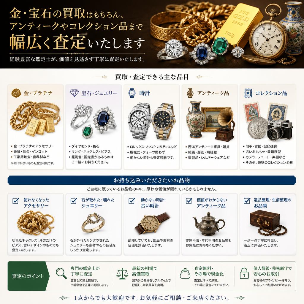 取り扱いアイテム一覧