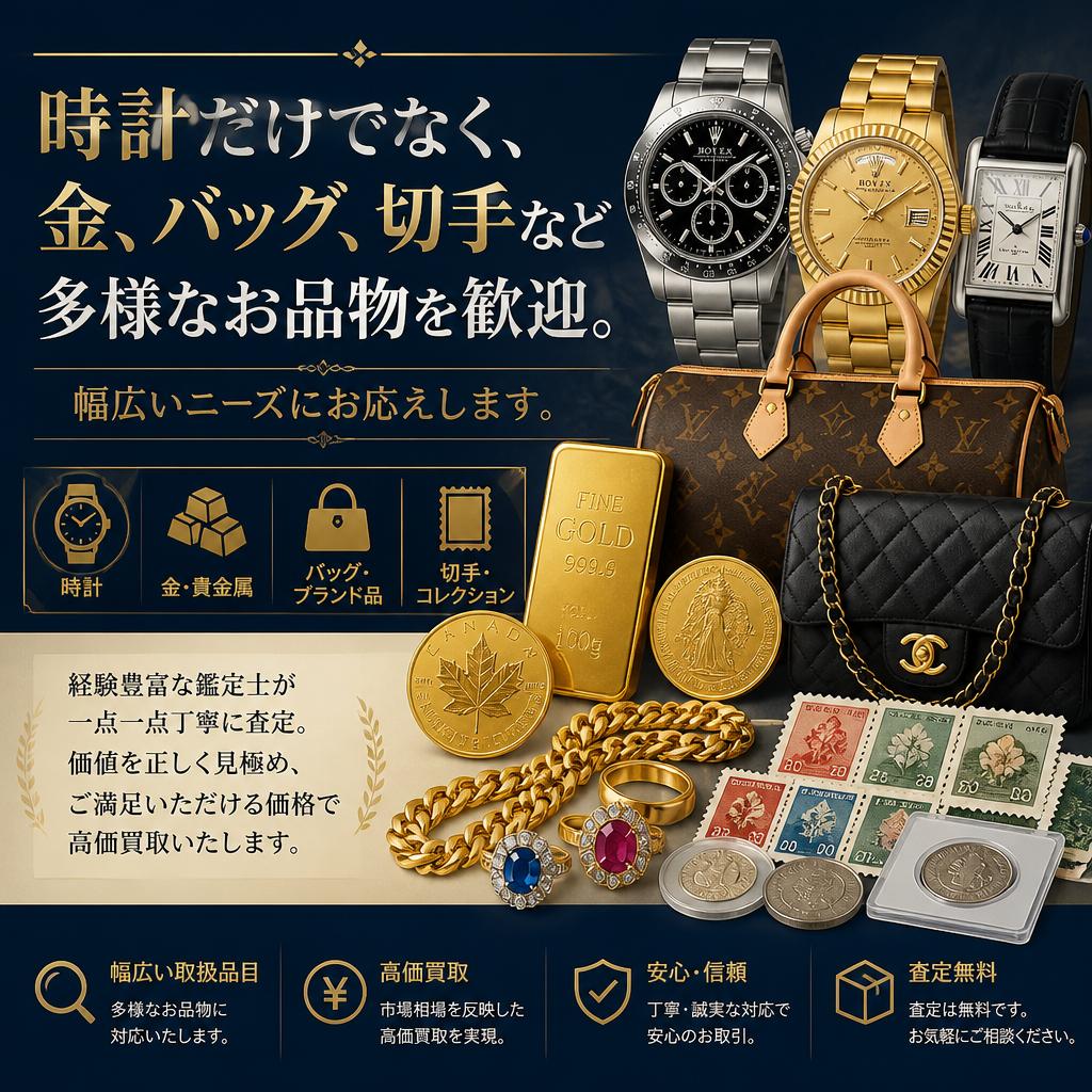 豊富な査定品目