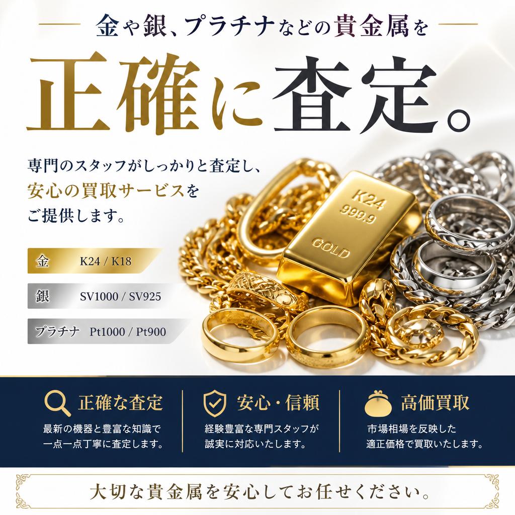 貴金属査定の専門知識