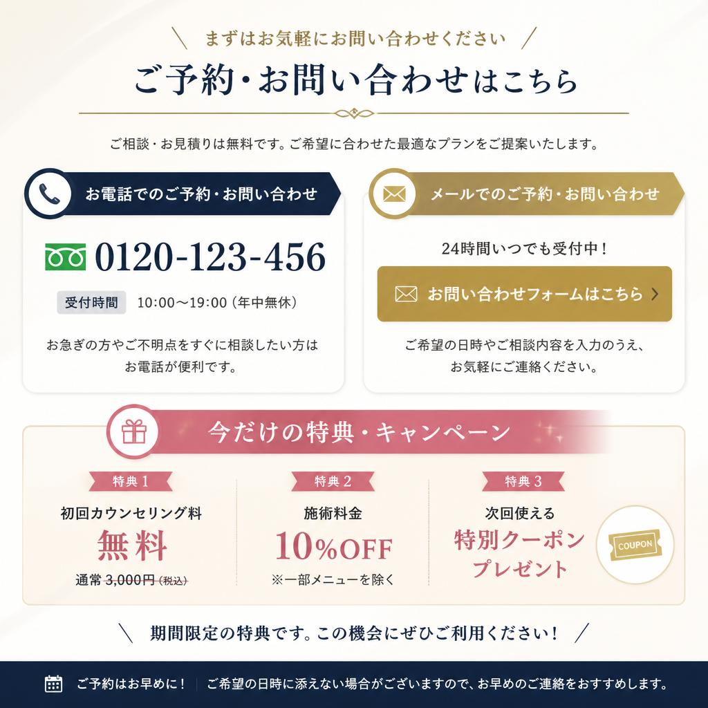 今すぐ査定予約をしよう！